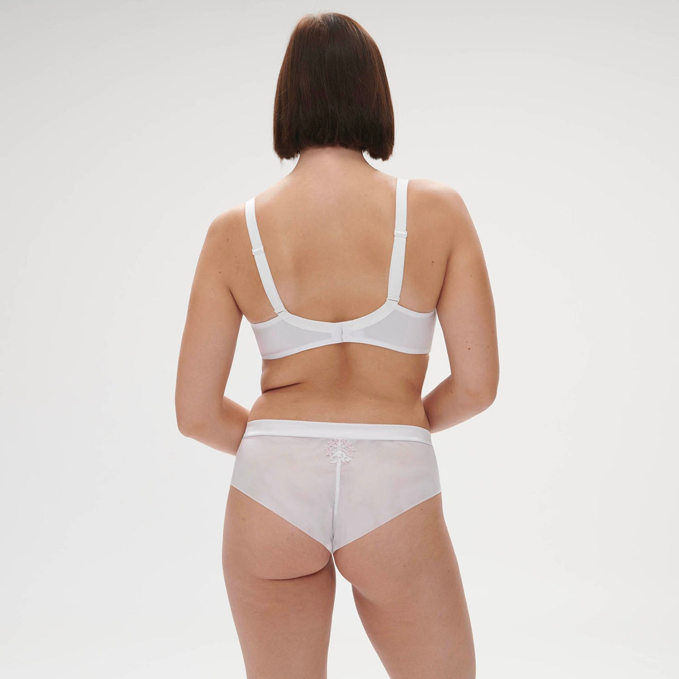 Wish Plunging Underwired Bra - Crystal White