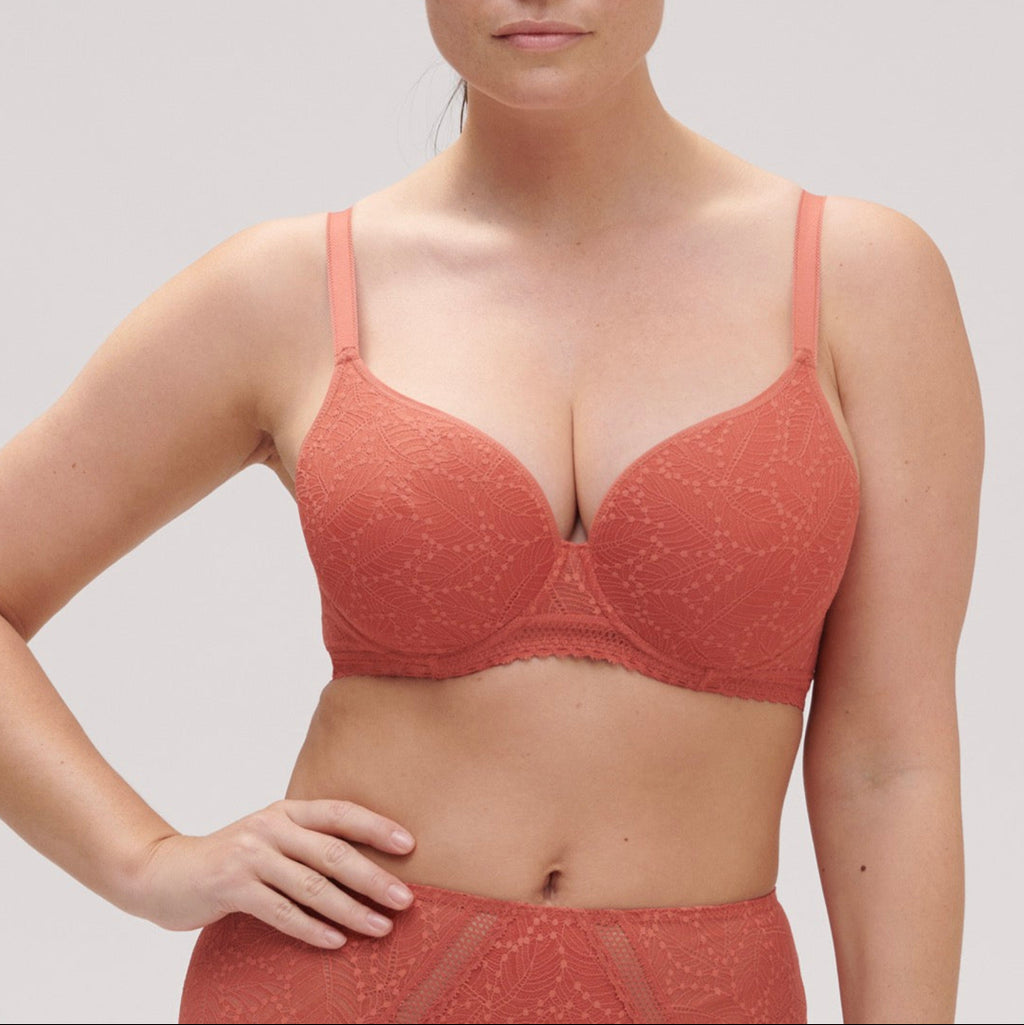 Comete 3D Spacer Contoured Underwired Bra - Texas Pink
