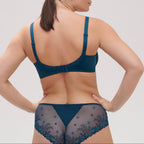 Soutien-Gorge Armature Décolleté Plongeant Delice - Bleu Prestige