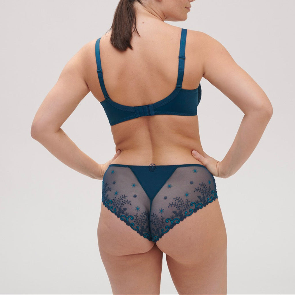 Soutien-Gorge Armature Décolleté Plongeant Delice - Bleu Prestige