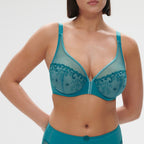 Soutien-Gorge Armature Décolleté Plongeant Delice - Bleu Atoll