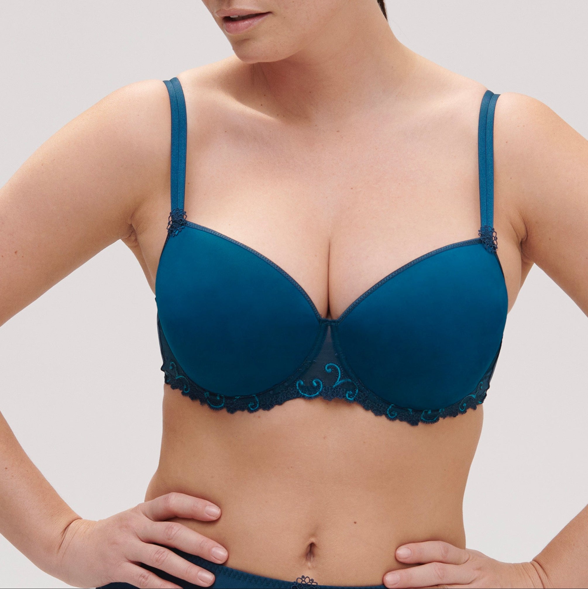 Soutien-Gorge Padding Moulé Spacer 3D Delice - Bleu Prestige