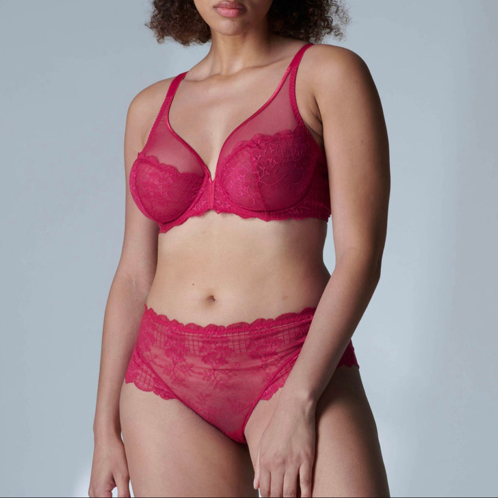 Soutien-Gorge Armature Décolleté Plongeant Reve - Cranberry