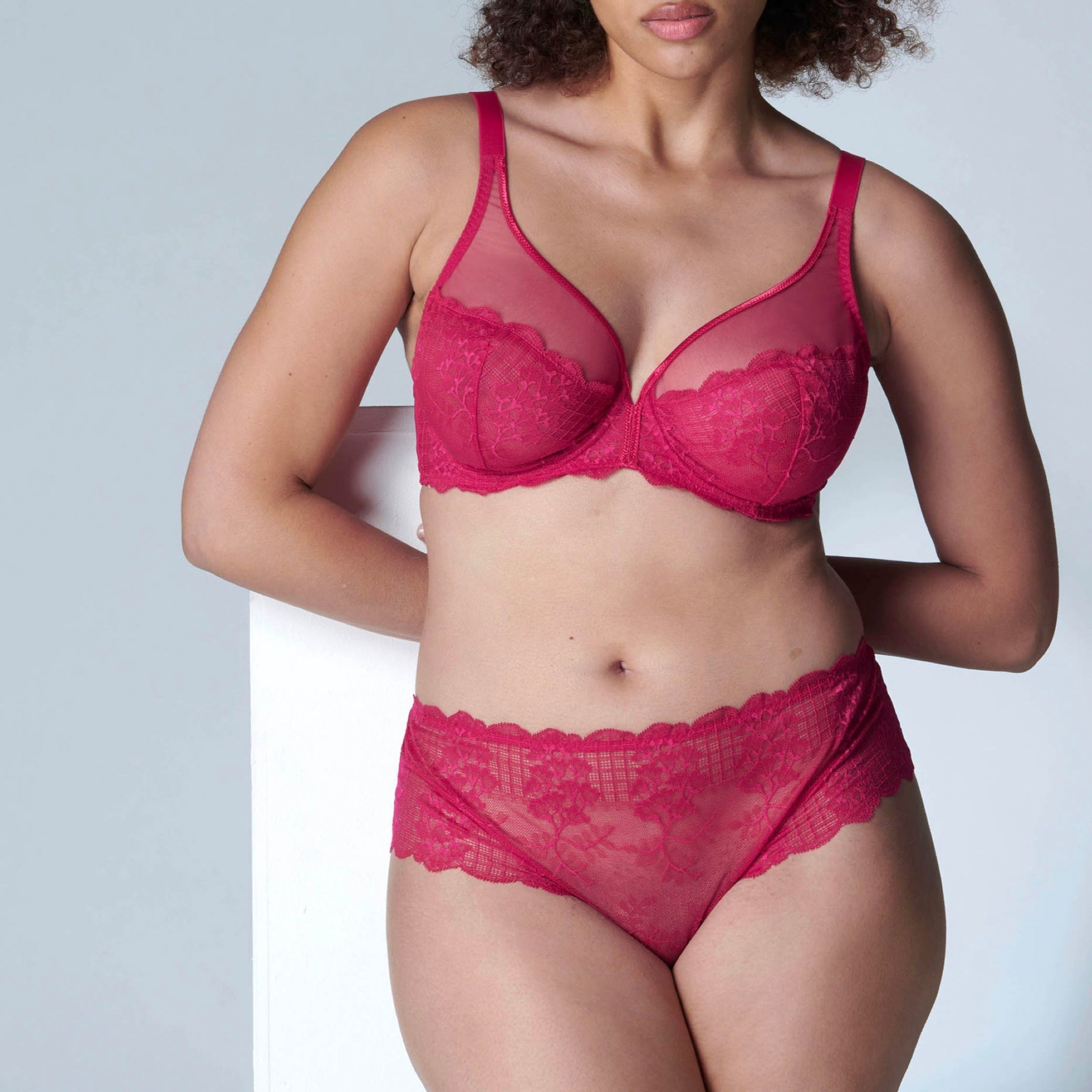 Soutien-Gorge Armature Décolleté Plongeant Reve - Cranberry