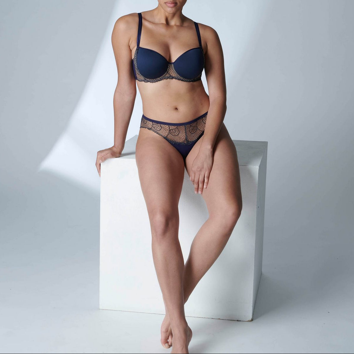 Reflet 3D Spacer Moulded Padded Bra - Minuit