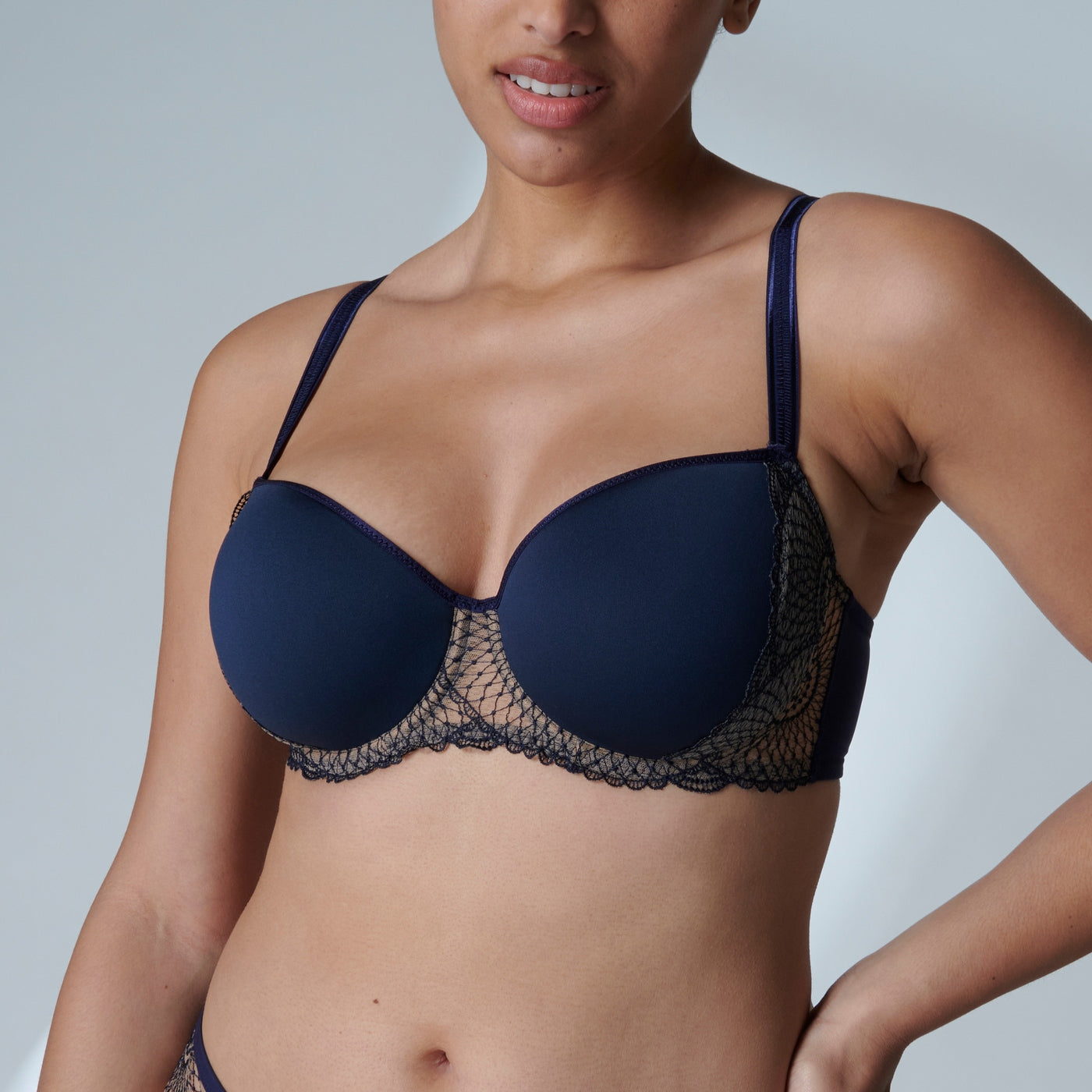 Reflet 3D Spacer Moulded Padded Bra - Minuit
