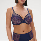 Soutien-Gorge Armature Décolleté Plongeant Singuliere - Midnight