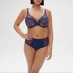 Soutien-Gorge Armature Décolleté Plongeant Singuliere - Midnight