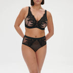 Soutien-Gorge Sgaa Décolleté Plongeant Mystic - Noir