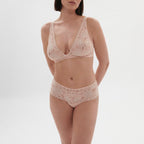 Shorty En Dentelle Festive - Rose