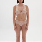 Shorty En Dentelle Festive - Rose