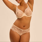Soutien-Gorge Armature Décolleté Plongeant Allure - Beige Chic