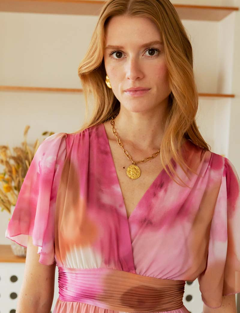 Gemustertes Kleid Loélia