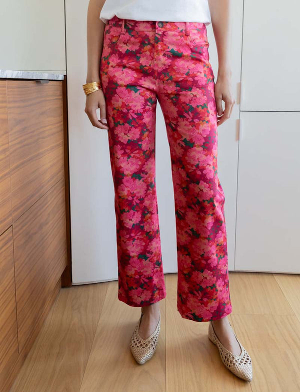 Pantalón Vaquero Rosa Bouquet Jony