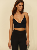Hot Black Bustier Bra