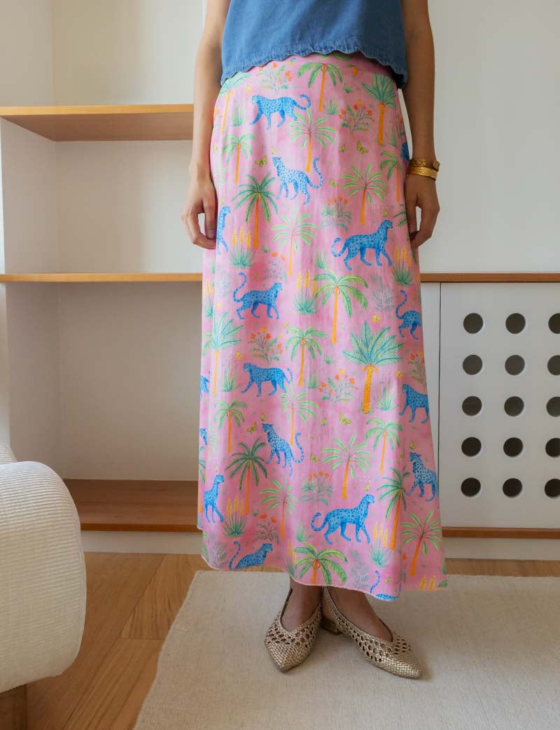 Falda Rosa & Leopardos Yvelle