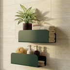 Pack - 2 Estantes De Ducha - The Resourssant - Verde Bosque Mate