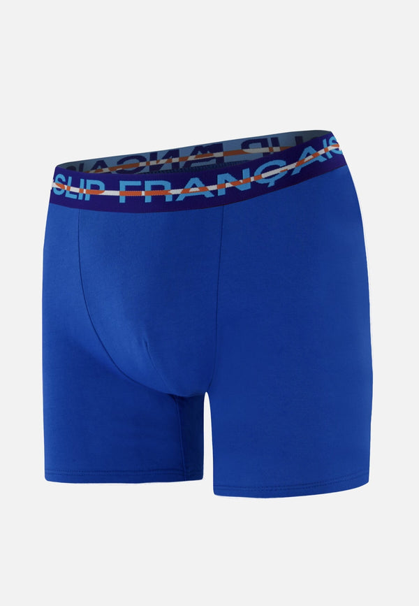 Długie Bokserki Bawełniane Redoutable - Bleu Nautique