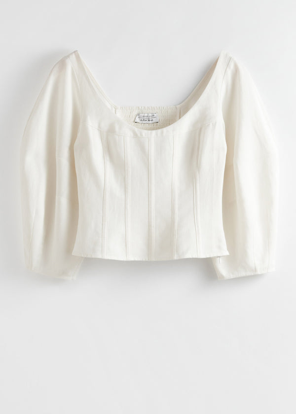 Blouse La Clare - Blanche
