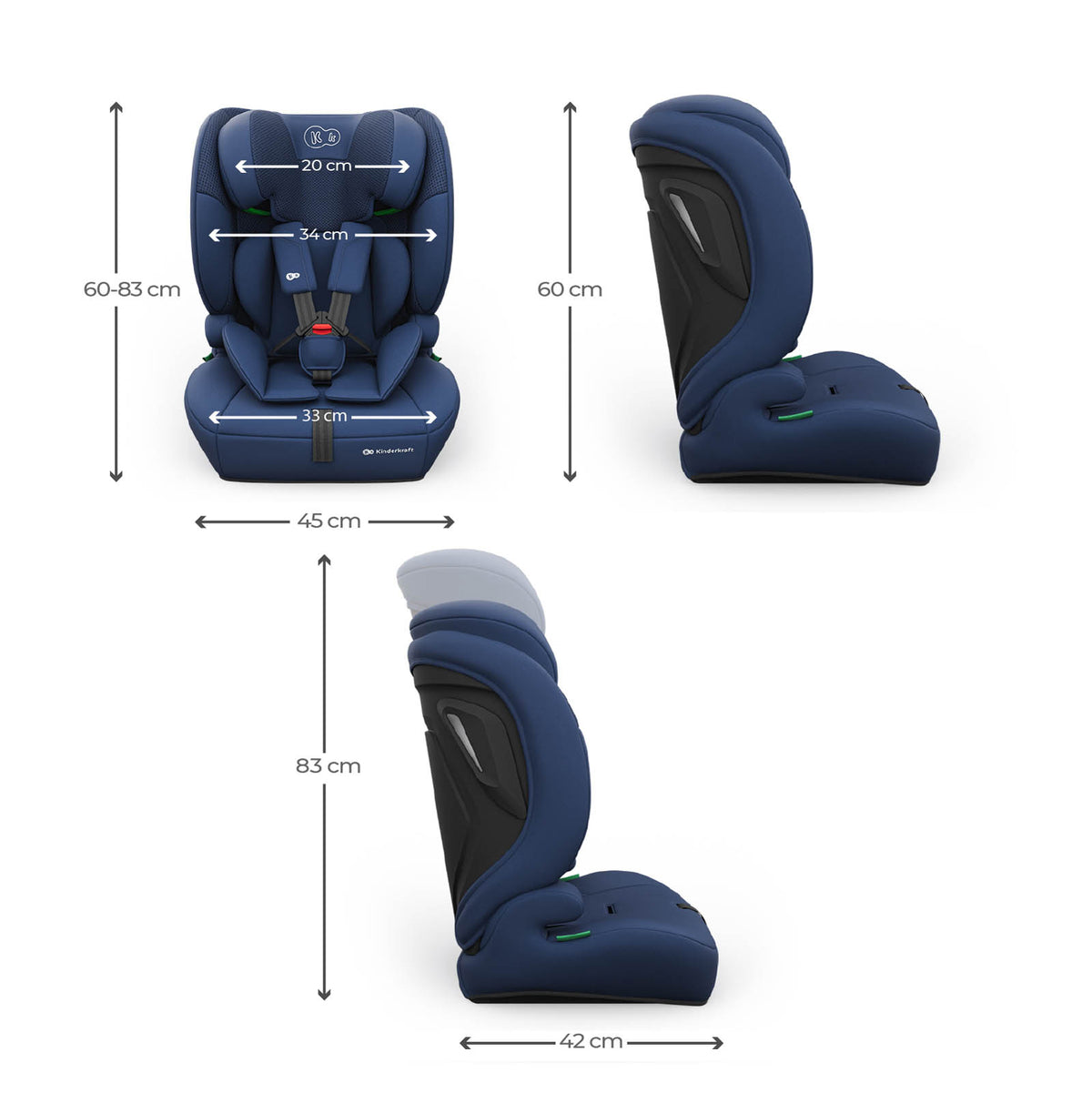 Comfort Up 2 Plus I-Size Car Seat Navy Blue