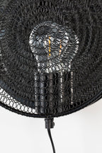 Lea - Aplique de Pared - Metal - Negro