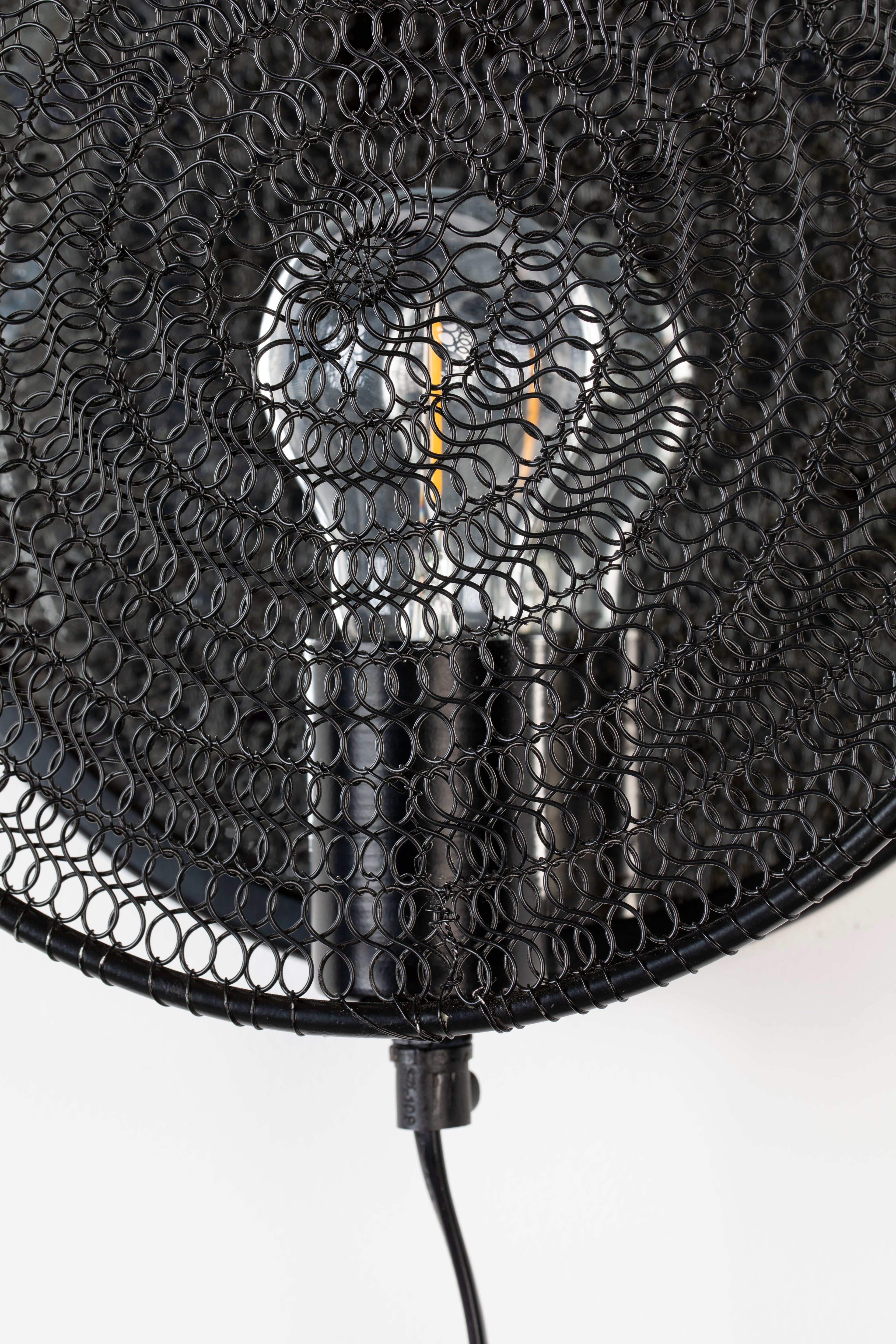 Lea - Aplique de Pared - Metal - Negro