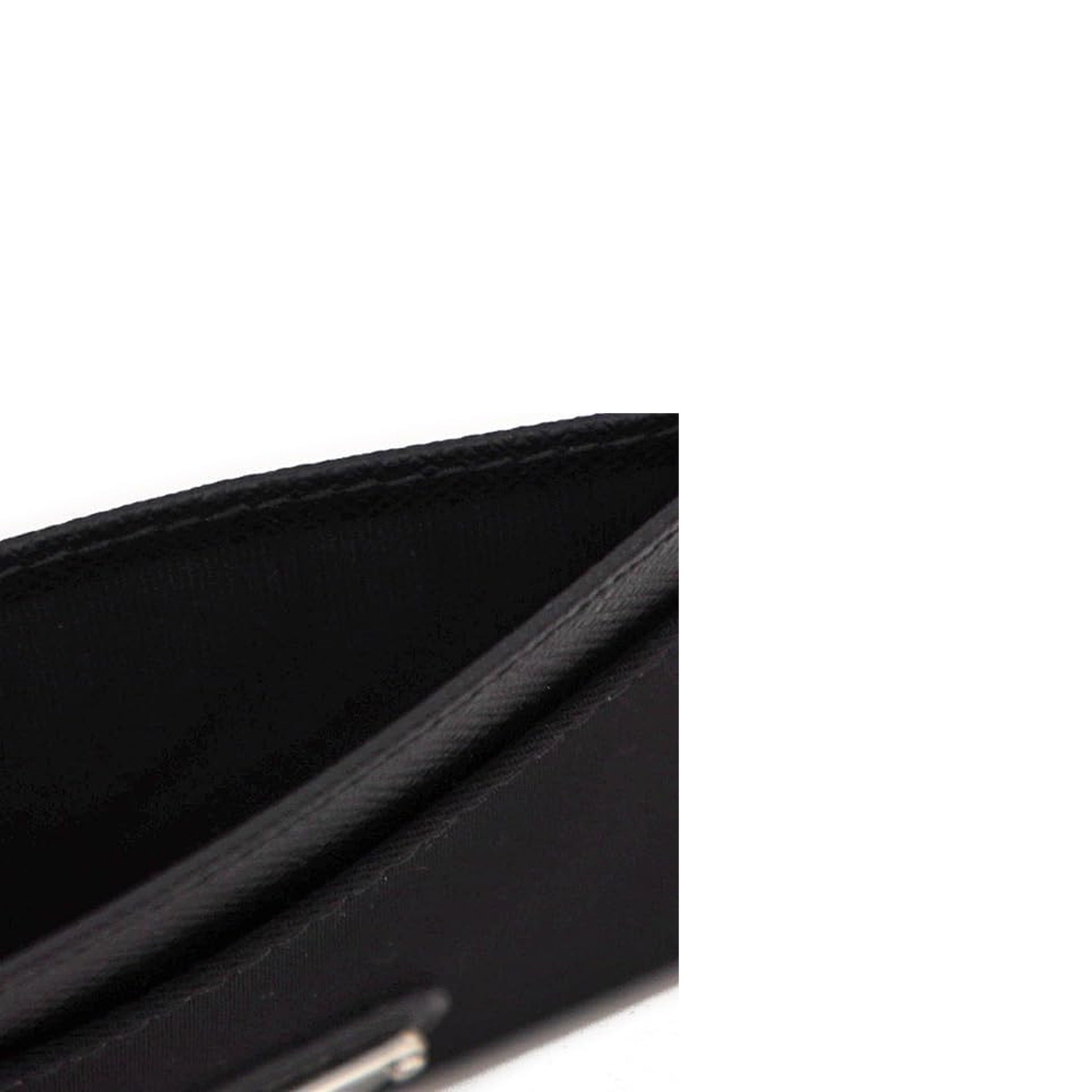 Prada - Porte-Carte Nylon And Leather - Femme - Black