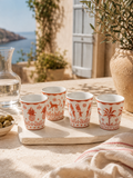 Exotic Vibes - Set De 4 Verres À Café - Porcelaine - Multicolore