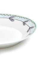 Midnight Flowers - 2er-Set Tiefe Teller - S - Bone-China-Porzellan - Blossom Milk