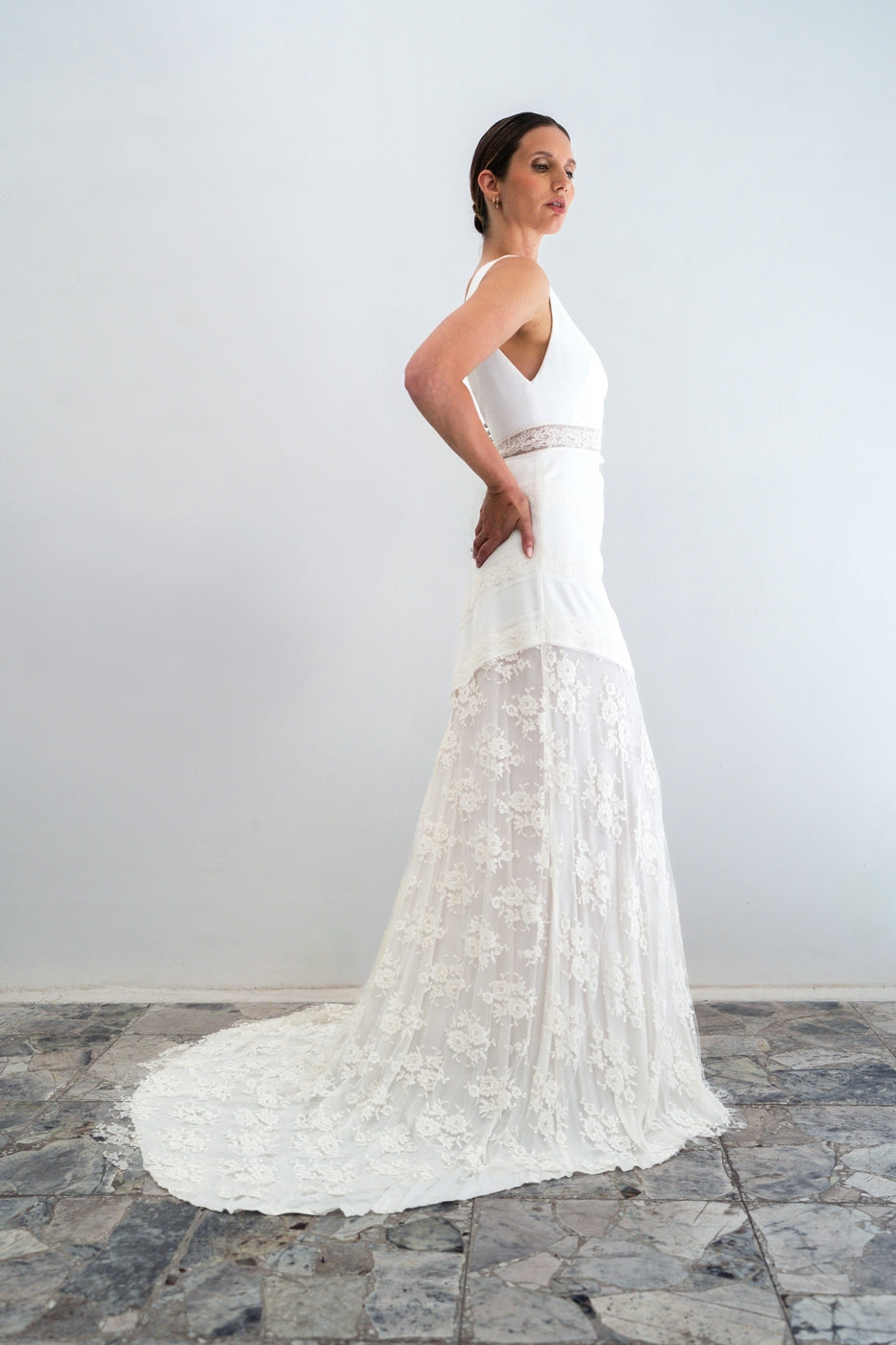 Brautkleid Marina – Seidenweiß