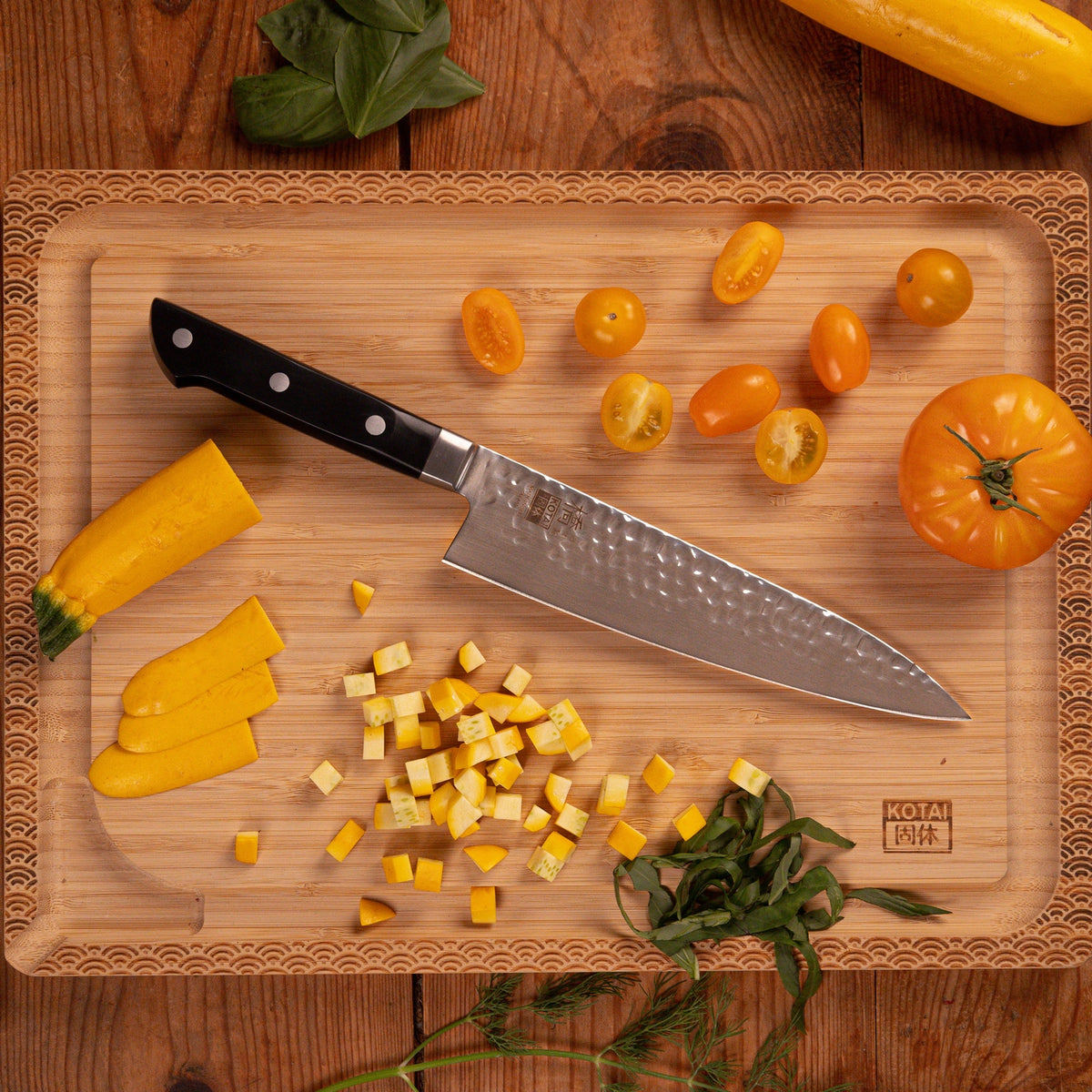 Hashi Tsuchime Collection - Complete Nomad 7-piece Set: 5 Knives + 2 Accessories