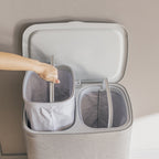 Sven Laundry Basket With Lid - 90L - Gray