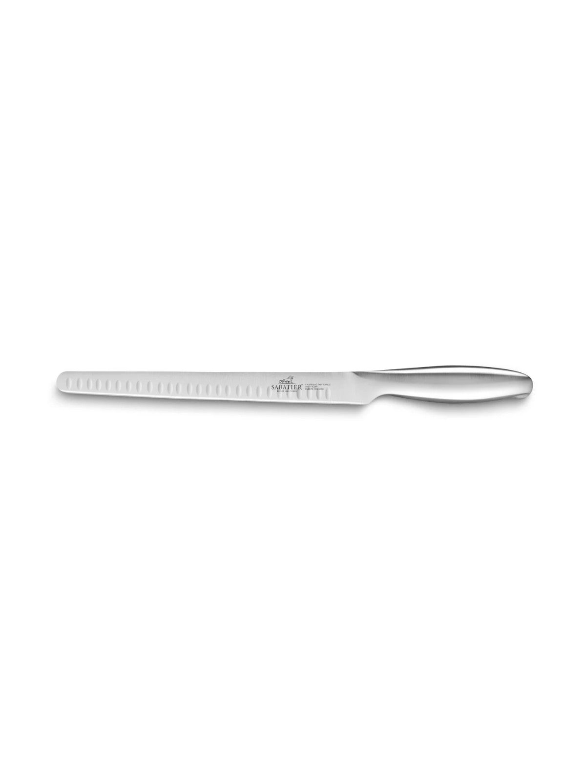 De Buyer – Fuso Nitro+ - Coltello Da Prosciutto Alveolato - Inox - Argento, coltello da pane in acciaio inossidabile, lama seghettata, manico ergonomico