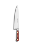 De Buyer – Idéal Saveur - Couteau De Chef Forgé Rivets Laiton - Inox - Padouk, couteau de cuisine avec une lame en acier et un manche en bois