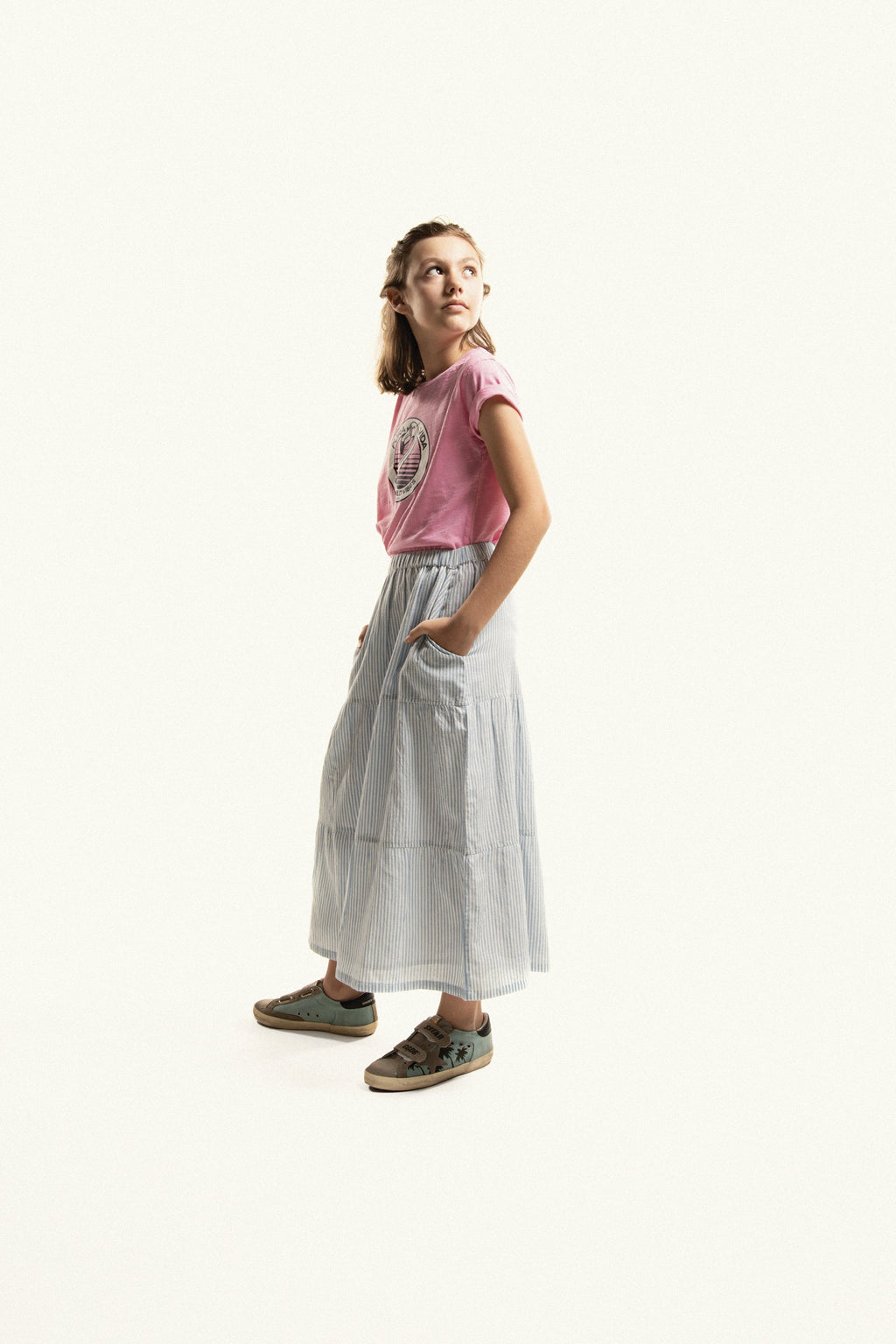 Tshirt Fille - Flamingo - Blush