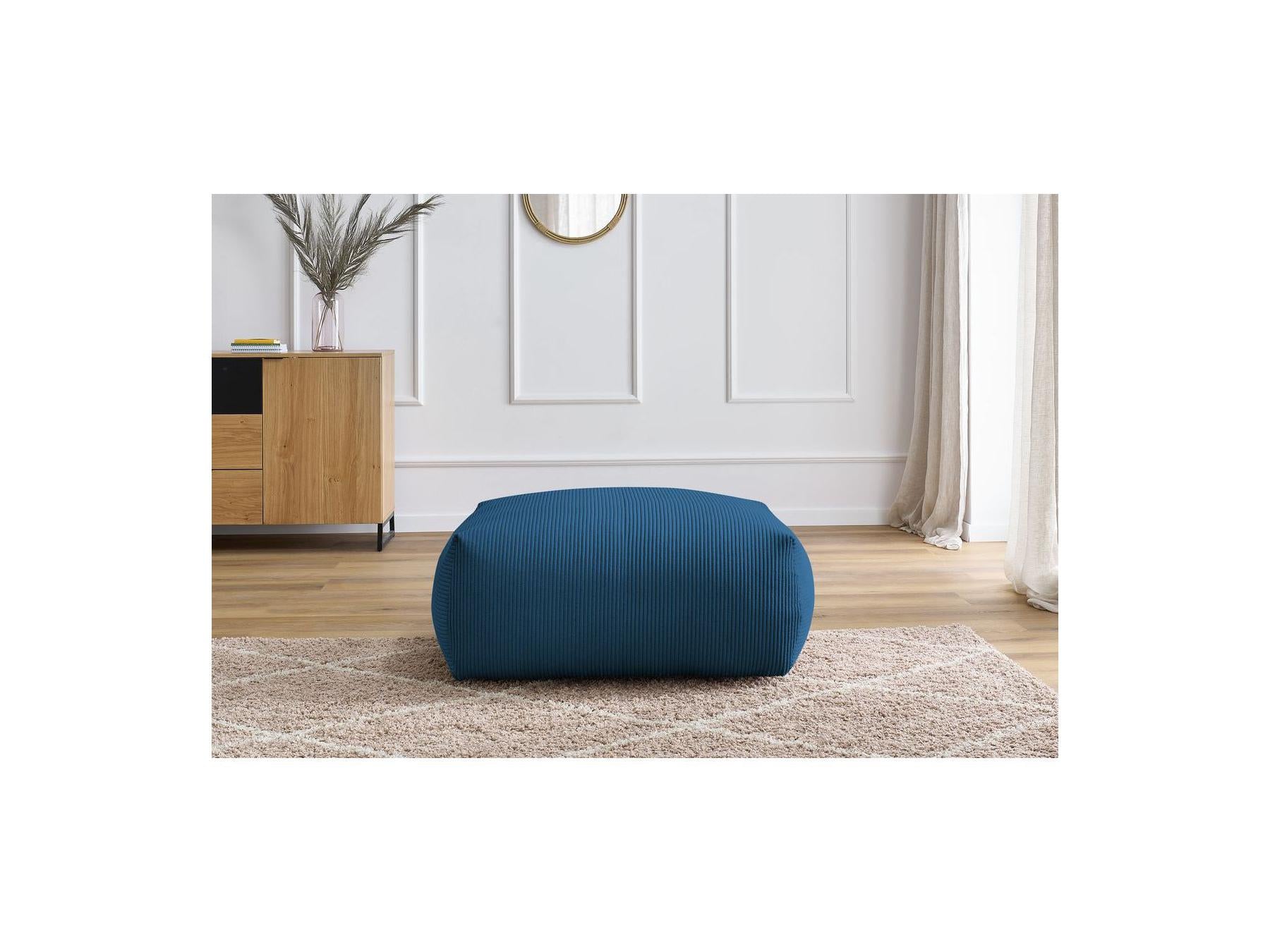 Voltaire - Pouf Carré - Velours Côtelé