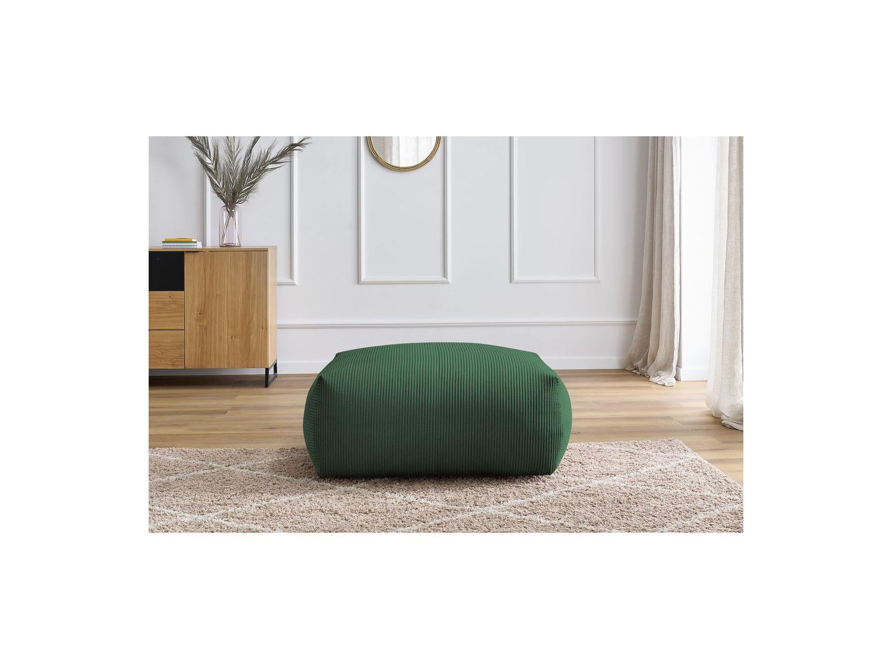 Voltaire - Pouf Carré - Velours Côtelé