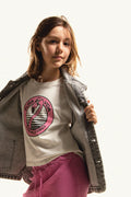 Tshirt Fille - Flamingo - Milk