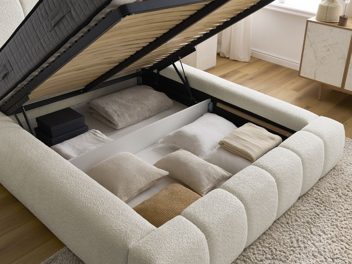 Denali - Storage Bed - Bouclé Fabric