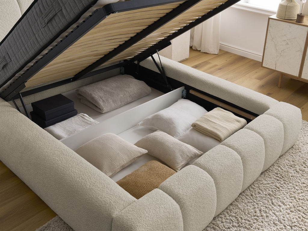 Denali - Storage Bed - Bouclé Fabric
