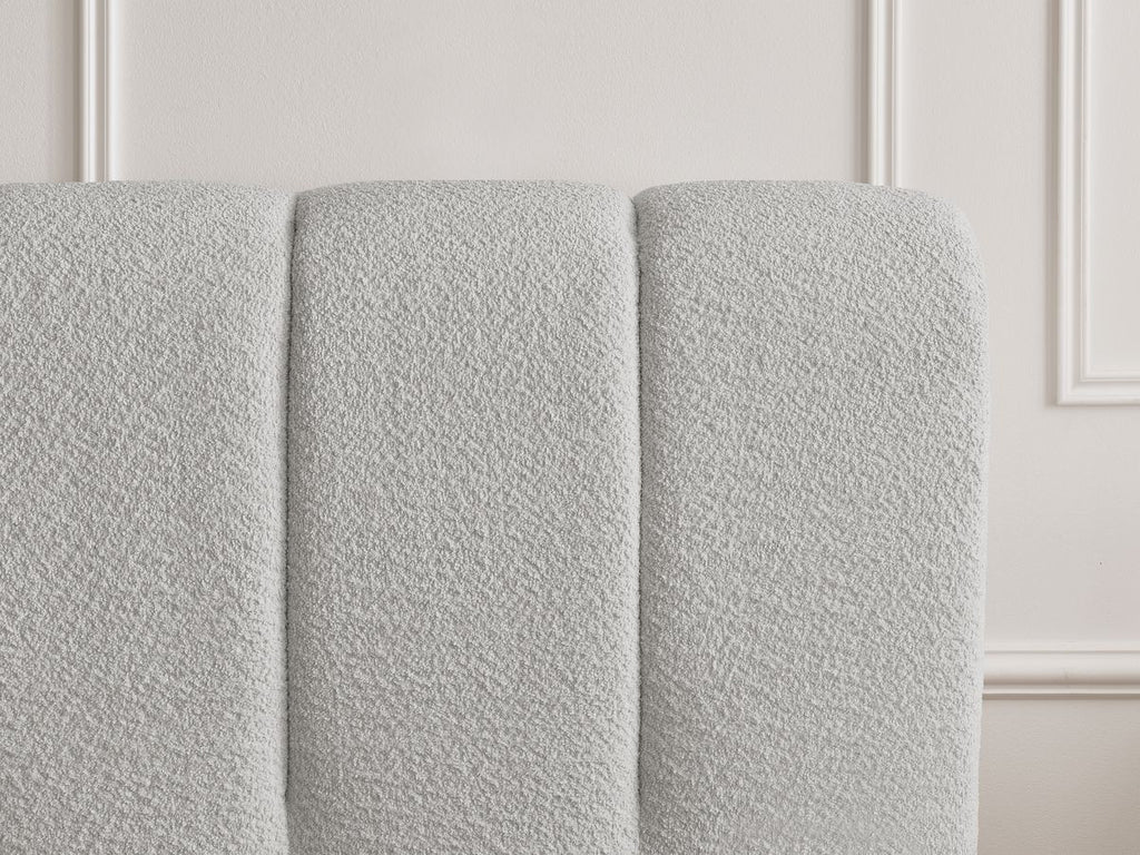Denali - Lit Coffre - Tissu Bouclette + Bout De Lit