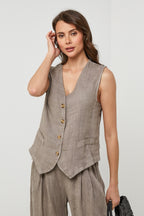 Gilet - Taupe - Femme
