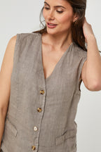 Gilet - Taupe - Femme