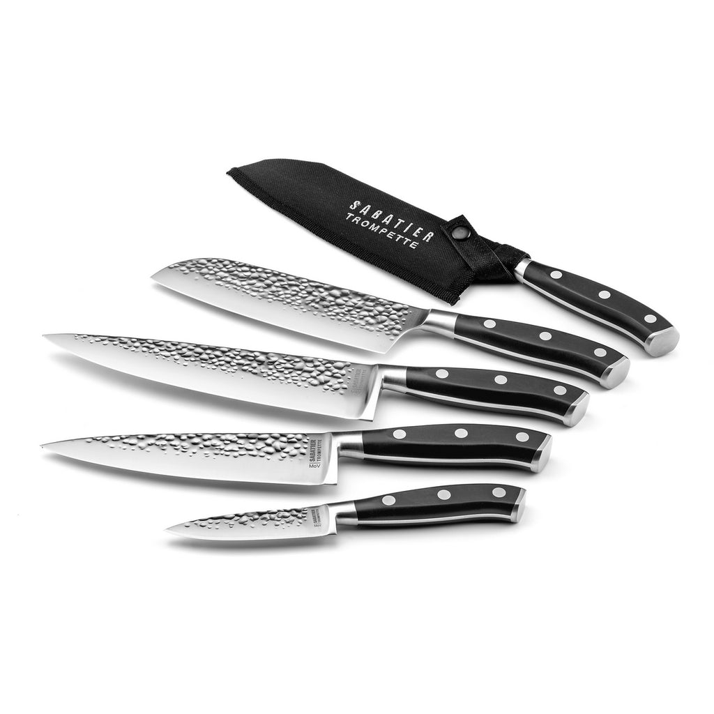 Carbon - Hammered Paring Knife With Blade Guard - 9cm
