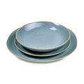 Egée - 18 Piece Service - Stoneware - Blue