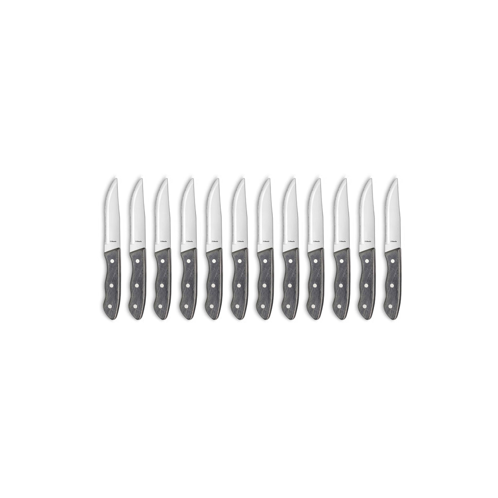 Hercule - Set 12 Couteaux Steak - Gris