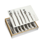 Coffre Bois - Coffret De Rangement 48 À 98 Couverts - Bois - Blanc/Bois