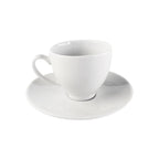 Sven Blanc - 30 Piece Dessert & Snack Set - Porcelain/Stainless Steel - White
