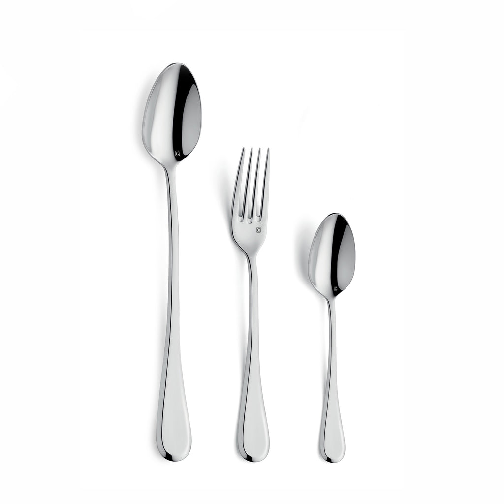 Sven Blanc - 30 Piece Dessert & Snack Set - Porcelain/Stainless Steel - White