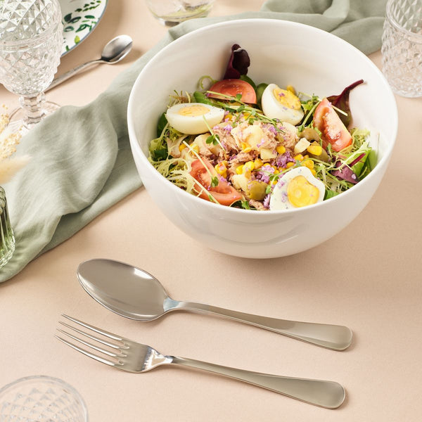 Côme - Plat Rond Creux 31 Cm - Porcelaine - Blanc
